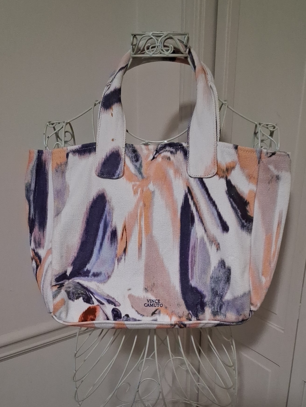 Vince Camuto Multicolor Abstract Canvas Tote